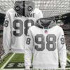 Las Vegas Raiders Custom Jersey Hoodie 2024