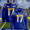 Los Angeles Rams Custom Jersey Hoodie 2024