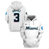 Miami Marlins Custom Name Number Jersey Hoodie