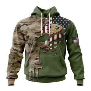 Anaheim Ducks Special Camo Skull Design