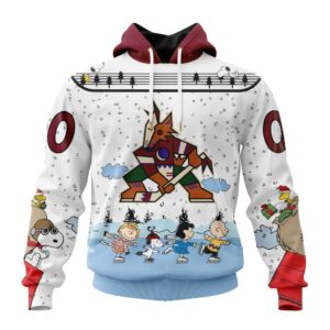 Arizona Coyotes Special Peanuts Ice Skating Design