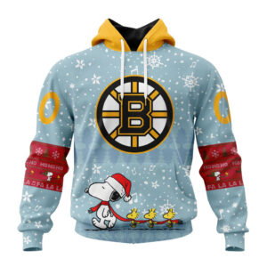 Boston Bruins Special Peanuts Christmas Design