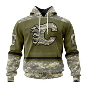 NHL Calgary Flames Special Military Appreciation Design