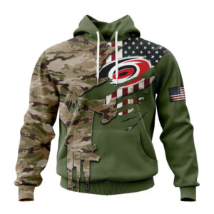 NHL Carolina Hurricanes Special Camo Skull Design