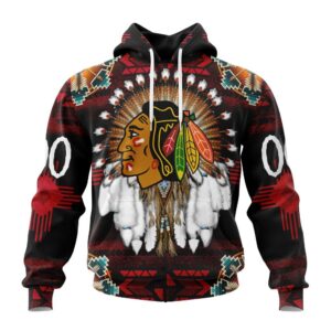 NHL Chicago Blackhawks Special Native Costume Design
