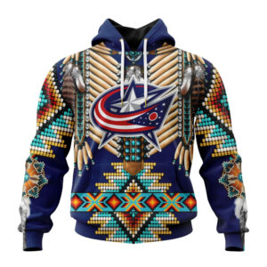 NHL Columbus Blue Jackets Special Native Costume Design