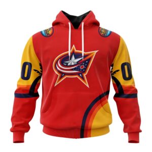 NHL Columbus Blue Jackets Special ALL-Star Game Design With Florida Sunset