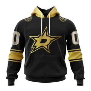 NHL Dallas Stars Special Black And Gold Design