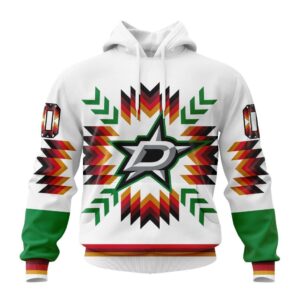 NHL Dallas Stars Special Design With Native Pattern
