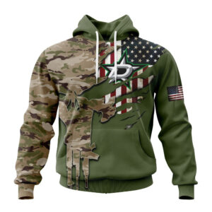 NHL Dallas Stars Special Camo Skull Design