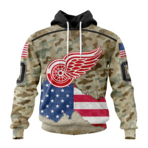 NHL Detroit Red Wings | Specialized Kits For United State With Camo Color