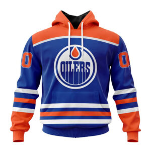 NHL Edmonton Oilers Royal Blue Personalize Home Kits