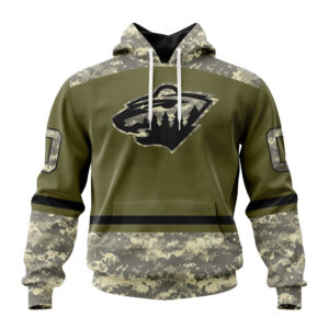 NHL Minnesota Wild Special Military Appreciation Design