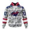 NHL Minnesota Wild Special Camo Design For Veterans Day