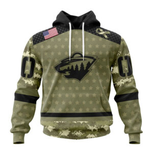 NHL Minnesota Wild Special Camo Military Appreciation