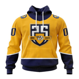 NHL Nashville Predators 2023 Home With 25th Anniversary Logo