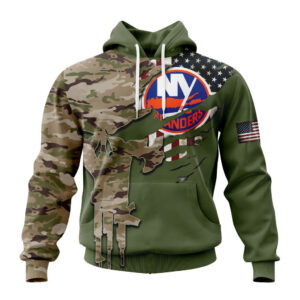 NHL New York Islanders Special Camo Skull Design