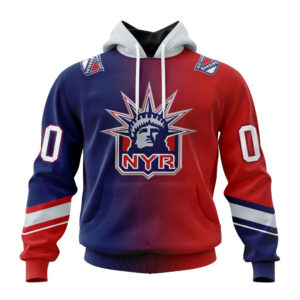 NHL New York Rangers Special Retro Gradient Design