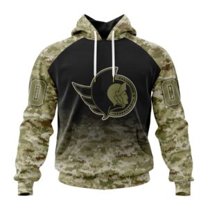 NHL Ottawa Senators Special Camo Design For Remembrance Day