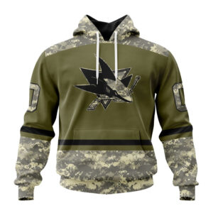 NHL San Jose Sharks Special Military Appreciation Design