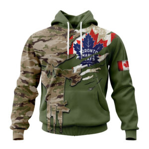 NHL Toronto Maple Leafs Special Camo Skull Design