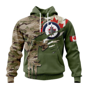 NHL Winnipeg Jets Special Camo Skull Design