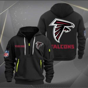 Atlanta Falcons Quarter Zip Hoodie Custom Collection S5