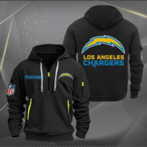 Los Angeles Chargers Quarter Zip Hoodie Custom Collection S5