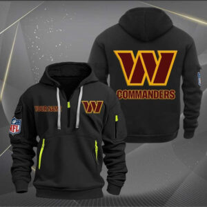 Washington Commanders Quarter Zip Hoodie Custom Collection S5
