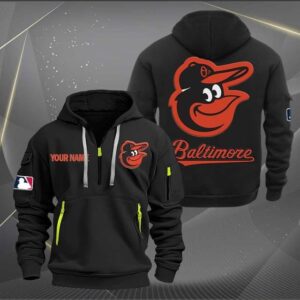 Baltimore Orioles MLB Quarter Zip Hoodie Custom Collection S2