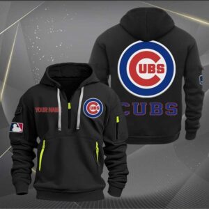 Chicago Cubs MLB Quarter Zip Hoodie Custom Collection S2