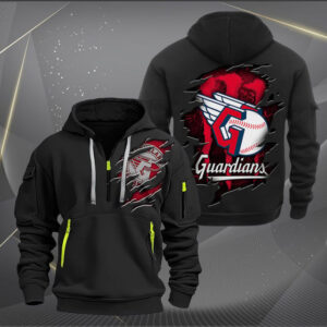 Cleveland Guardians MLB Quarter Zip Hoodie Custom Collection S1