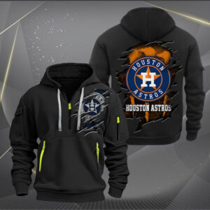 Houston Astros MLB Quarter Zip Hoodie Custom Collection S1