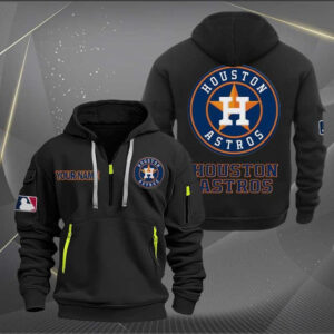 Houston Astros MLB Quarter Zip Hoodie Custom Collection S2