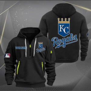 Kansas City Royals MLB Quarter Zip Hoodie Custom Collection S2
