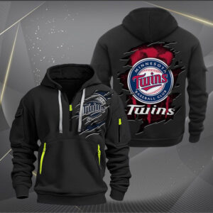Minnesota Twins MLB Quarter Zip Hoodie Custom Collection S1