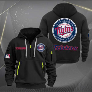 Minnesota Twins MLB Quarter Zip Hoodie Custom Collection S2