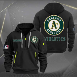 Oakland Athletics MLB Quarter Zip Hoodie Custom Collection S2