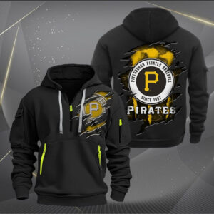 Pittsburgh Pirates MLB Quarter Zip Hoodie Custom Collection S1