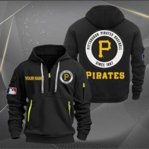 Pittsburgh Pirates MLB Quarter Zip Hoodie Custom Collection S2