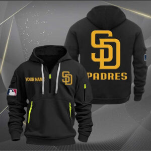 San Diego Padres MLB Quarter Zip Hoodie Custom Collection S2