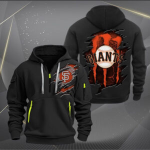 San Francisco Giants MLB Quarter Zip Hoodie Custom Collection S1
