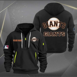 San Francisco Giants MLB Quarter Zip Hoodie Custom Collection S2
