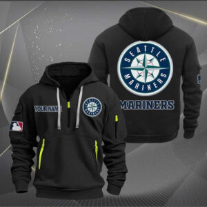 Seattle Mariners MLB Quarter Zip Hoodie Custom Collection S2