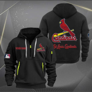 St. Louis Cardinals MLB Quarter Zip Hoodie Custom Collection S2