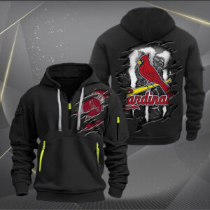 St. Louis Cardinals MLB Quarter Zip Hoodie Custom Collection S1