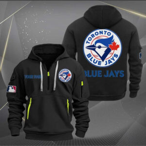 Toronto Blue Jays MLB Quarter Zip Hoodie Custom Collection S2