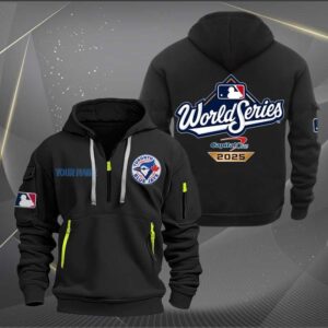Toronto Blue Jays MLB Quarter Zip Hoodie World Series 2025