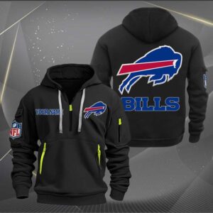 Buffalo Bills Quarter Zip Hoodie Custom Collection S1