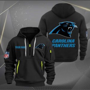 Carolina Panthers Quarter Zip Hoodie Custom Collection S1